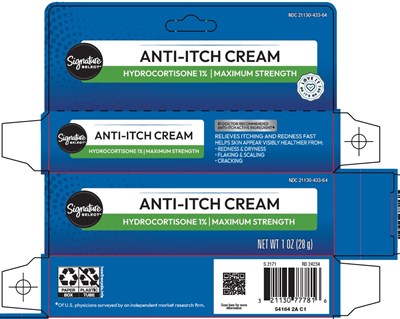 SIGNATURE SELECT ANTI-ITCH CREAM CARTON IMAGE 1 OF 2 - Carton Image 1 of 2